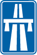 Panneau début autoroute